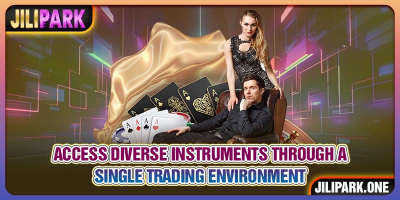Access diverse instruments through a single trading environment
