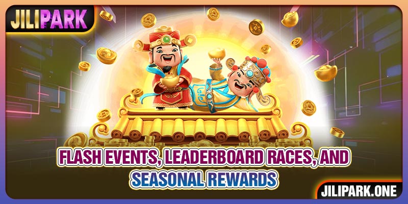 Flash events, leaderboard races, and seasonal rewards